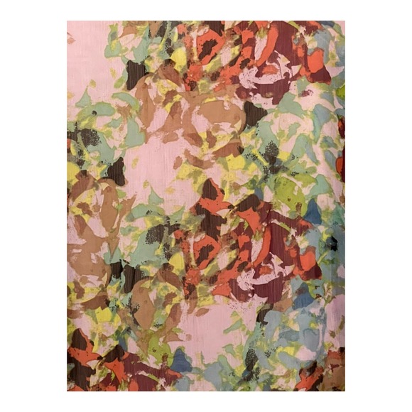 Democracy Pink Cardigan with floral mesh back. Size Medium - Picture 5 of 7